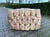 Wood 1980s French Louis XVI Gold Beech Pink Damask Bench For Sale - Image 7 of 8