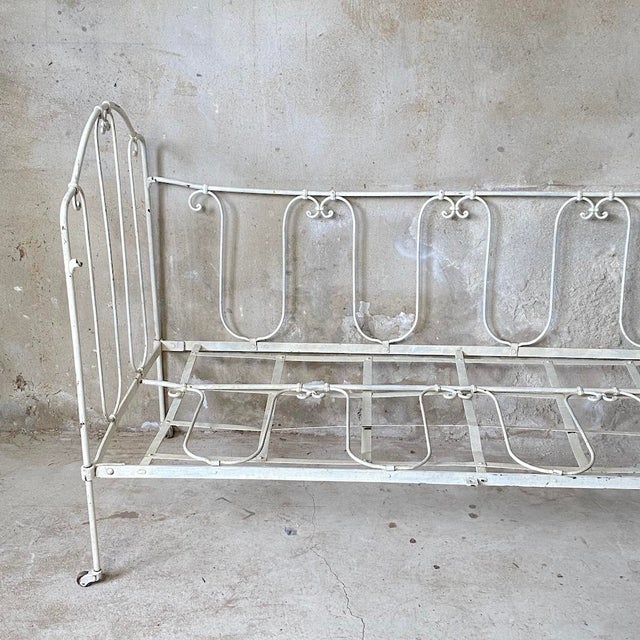 Vintage Wrought Iron Daybed, 1950s For Sale - Image 6 of 8