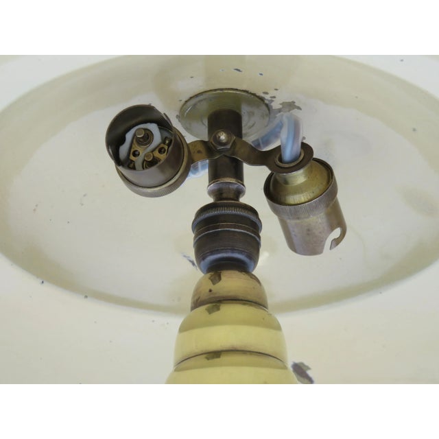 Vintage Art Deco French Table Lamp in Brass For Sale - Image 6 of 13