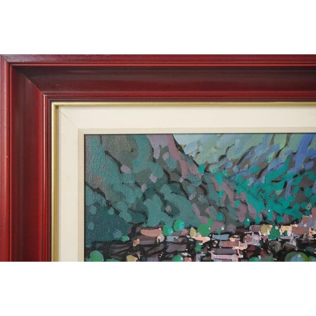 Llessui, Spain, 20th Century, Oil on Canvas Paintings, Framed, Set of 2 For Sale - Image 10 of 13