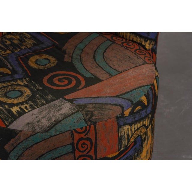 Postmodern Armchairs with Abstract Upholstery, Germany, 1980s, Set of 2 For Sale - Image 11 of 14