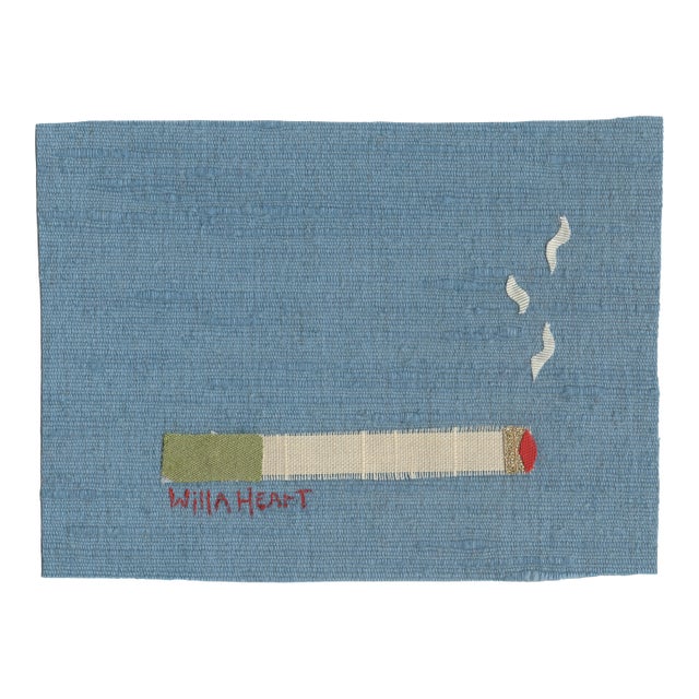 Fern the Artichoke Cigarette by Willa Heart in Natural Frame, Mini Art Print For Sale