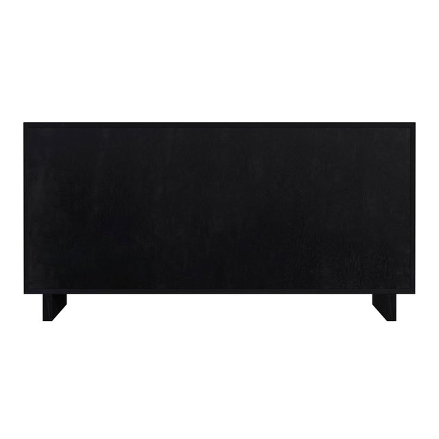 Wood Halmstad 62 in. W Rectangular Wood Panel 6 Drawer Dresser with Soft Close Drawers, Black For Sale - Image 7 of 9