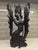 Oxblood Red Large 14.75" Mid-Century Balinese Two-Tone Macassar Ebony Celestial Dancer Masterwork For Sale - Image 8 of 12