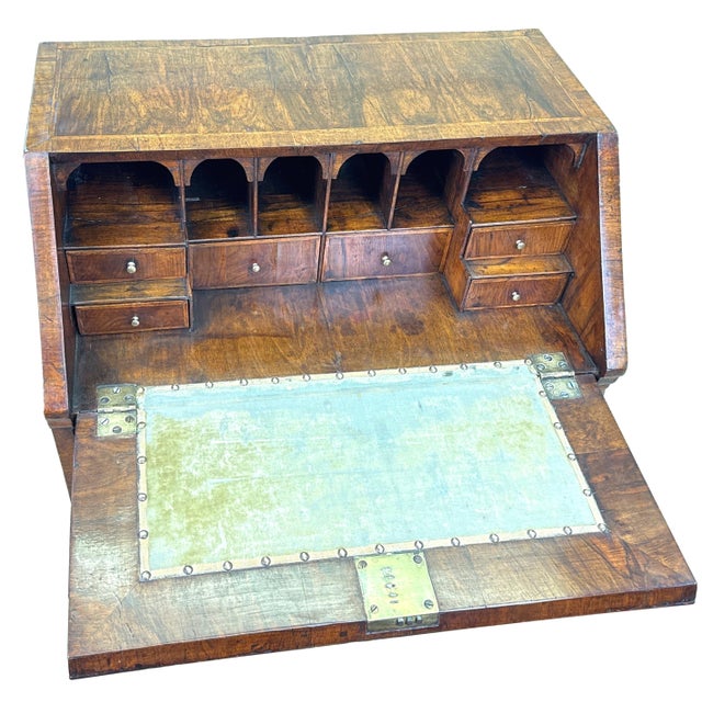 Small Antique Walnut Secretaire, 1720 For Sale - Image 15 of 16