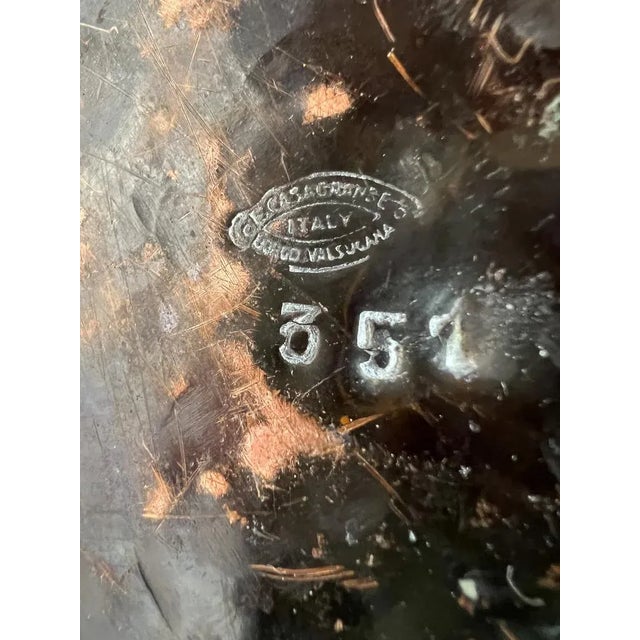 Hammered Brass Booth Umbrella Stand by Egidio Casagrande, Italy, 1950s For Sale - Image 9 of 12