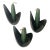 Mid-Century Scandinavian Bronze Candle Holders ( 3 ) For Sale