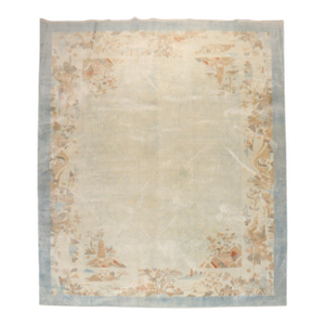 Antique Zabihi Collection Chinese Scenic Room Size Carpet