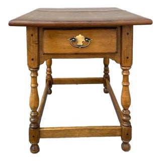 Vintage Ethan Allen Circa 1776 Collection End Table 18-8003 Single Drawer For Sale