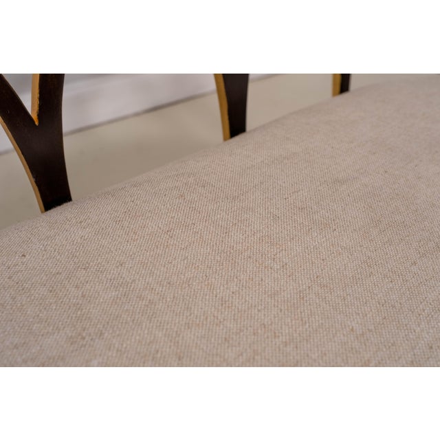 Theodore Alexander Decorated Settee W. Gold Accents For Sale - Image 10 of 15