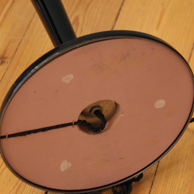 Black French Art Deco Table Lamp from Mazda, 1950s For Sale - Image 8 of 9