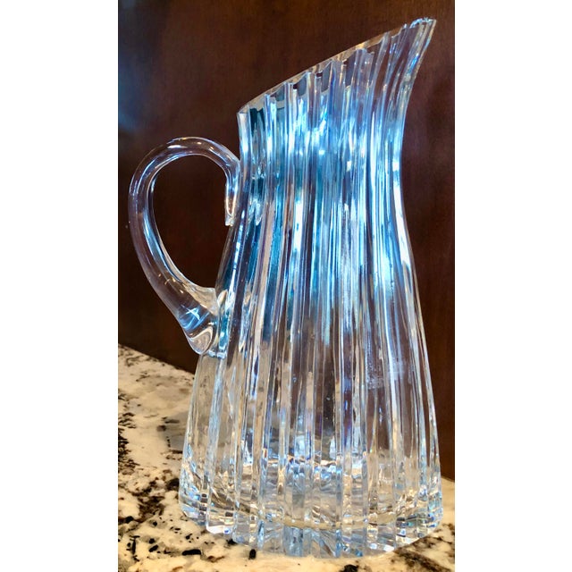 1970s Vista Alegre Fantasy Crystal Pitcher Designed by Gerald Gulotta For Sale - Image 5 of 6