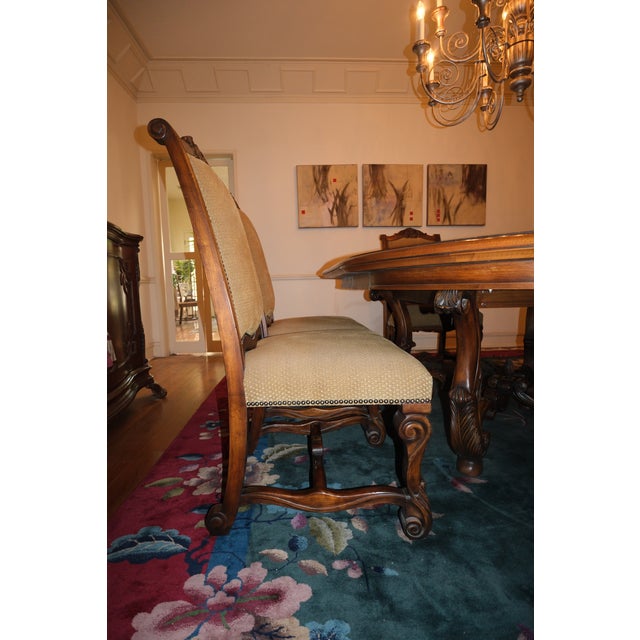 Wood Henredon Dining Table Set Three Sizes Extensions Included Hard Wood For Sale - Image 7 of 9