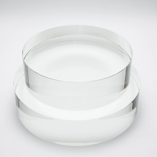 Crystal Base Riser Clear 12” by Ka Glass For Sale In Los Angeles - Image 6 of 12