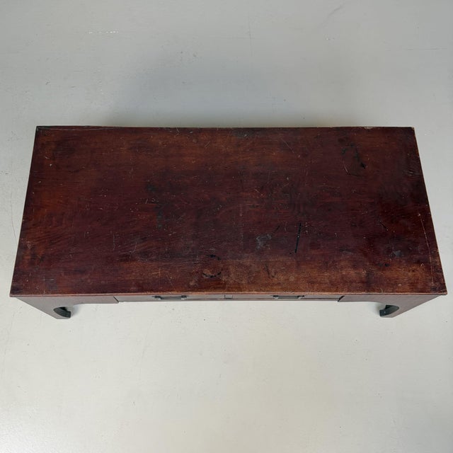 Antique Japanese Low Fuzukue Writing Table, 1900s For Sale - Image 10 of 14