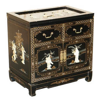 Vintage Chinese Side Cabinet For Sale