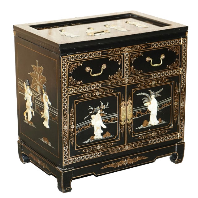 Vintage Chinese Side Cabinet For Sale