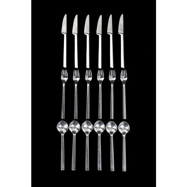 Vintage Danish Cutlery Set by Mads Odgård for Raadvad, 1980s, Set of 18 For Sale - Image 7 of 7