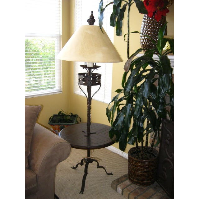 Metal Pair of Vintage Spanish Style Zoro Iron Floor Lamps by Paul Ferrante For Sale - Image 7 of 17