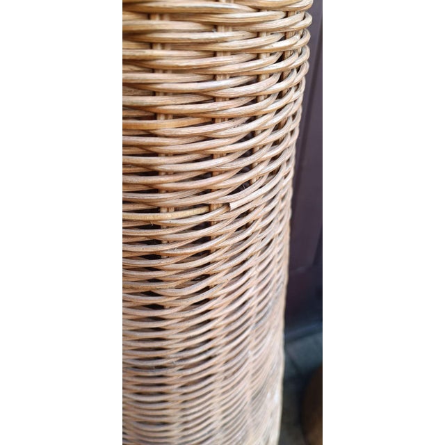 Vintage Canne Floor Lamps, 1960s, Set of 2 For Sale - Image 9 of 11