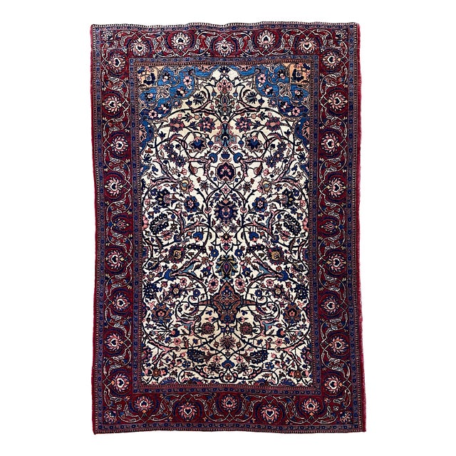 Vintage Kashan Rug, 1920s For Sale