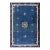 A Royal Blue Background Color With Lovely Floral Border Antique Chinese Peking Rug For Sale