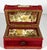 Victorian Antique Velvet Jewelry, Trinket or Sewing Box For Sale - Image 3 of 18
