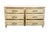 Late 20th Century John Widdicomb Country French Provincial Off White Hand Painted 64" Double Dresser For Sale - Image 5 of 15