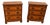Georgian Revival Bedside Cabinets in Walnut, Set of 2 For Sale
