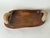 Spanish Olive Wood Centerpiece Bowl with Cow Horn Handles, 1960s For Sale - Image 6 of 15