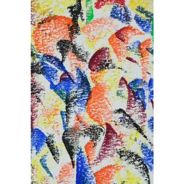 Françoise Galle, Flock of Birds, 1940, Pastel on Paper For Sale - Image 4 of 6