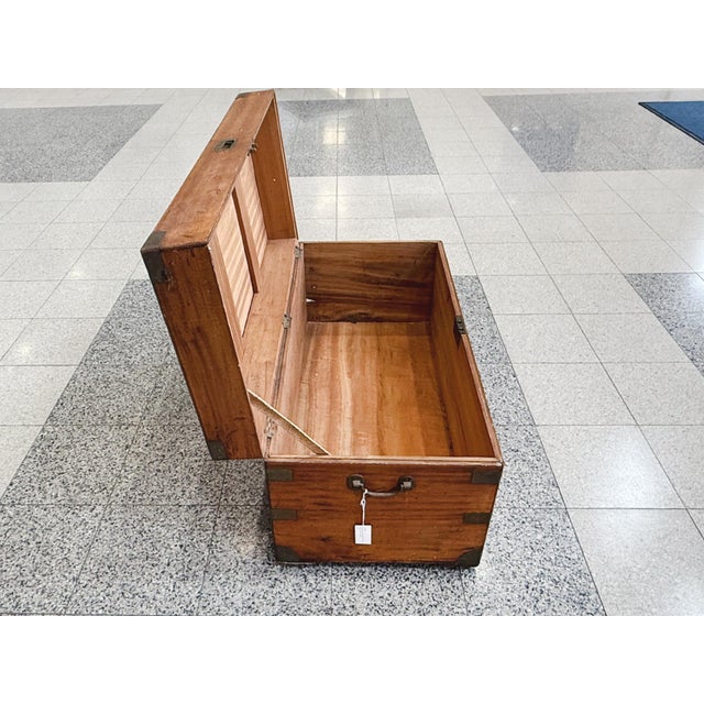 19th Century Camphor Wood Campaign Chest For Sale - Image 10 of 18