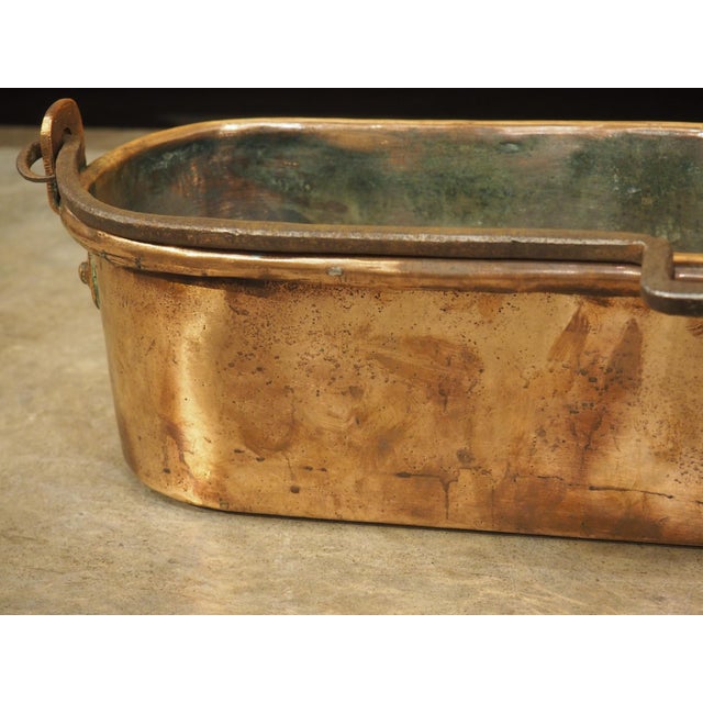 Copper Antique French Copper Poissonnière Fish Poacher, 19th Century For Sale - Image 8 of 16