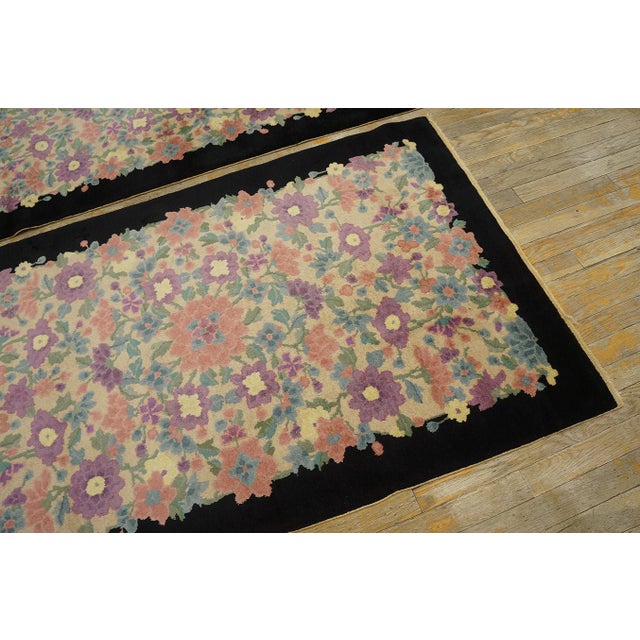 1920s 1920s Pair of Chinese Art Deco Rugs For Sale - Image 5 of 9
