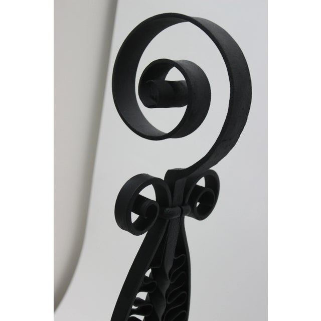 Black Andirons Attrib Addison Mizner Workshop For Sale - Image 8 of 13