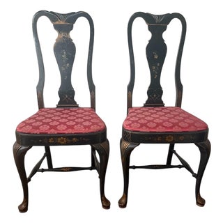A Pair of 1960s Grand Ledge Chair Co. Chinoiserie Chairs For Sale