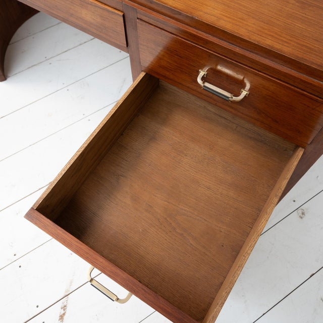 French Art Deco Rosewood Desk, 1920 For Sale - Image 12 of 15