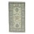 Turkish Oushak Rug Blue Green Floral Handwoven Rug 2'10" X 5'1" For Sale