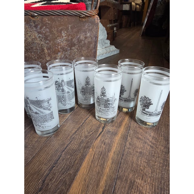1980s 1980s Texas 150th Commemorative Tumbler Set by Norman Baxter - Set of 10 For Sale - Image 5 of 7