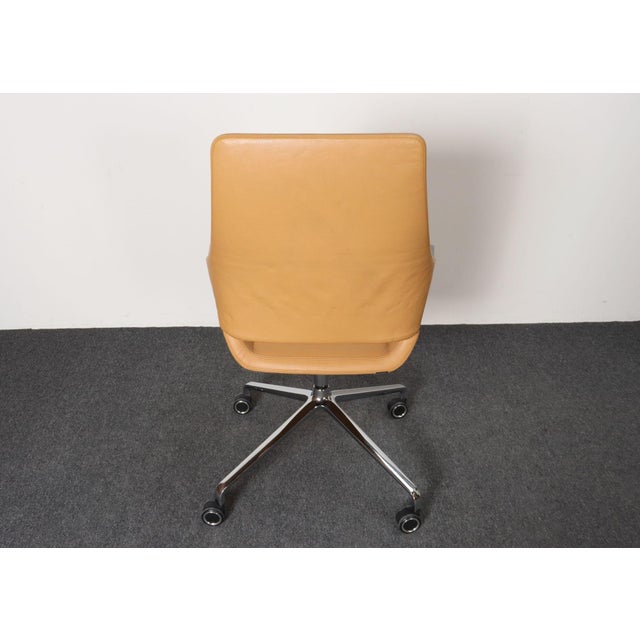 Metal German Leather and Chrome Desk / Conference Chair by Jehs + Laub for Wilkhahn For Sale - Image 7 of 18