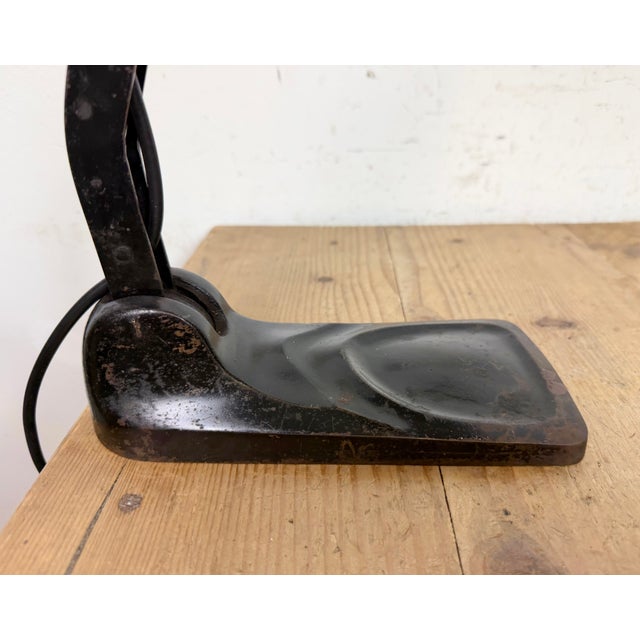 Vintage German Black Bank Lamp, 1930s For Sale - Image 13 of 17