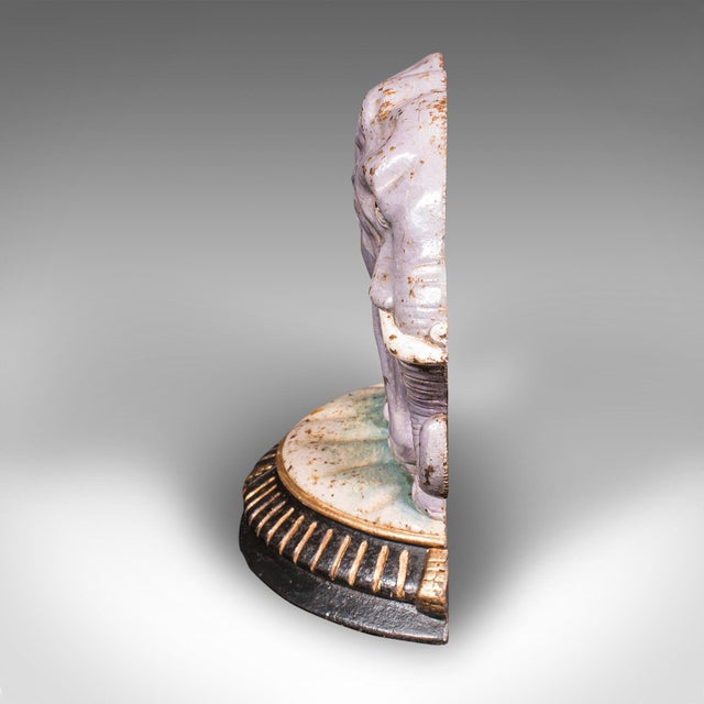 Mid 19th Century Antique Elephant Doorstop, English, Great Exhibition, Door Keeper, Victorian For Sale - Image 5 of 9