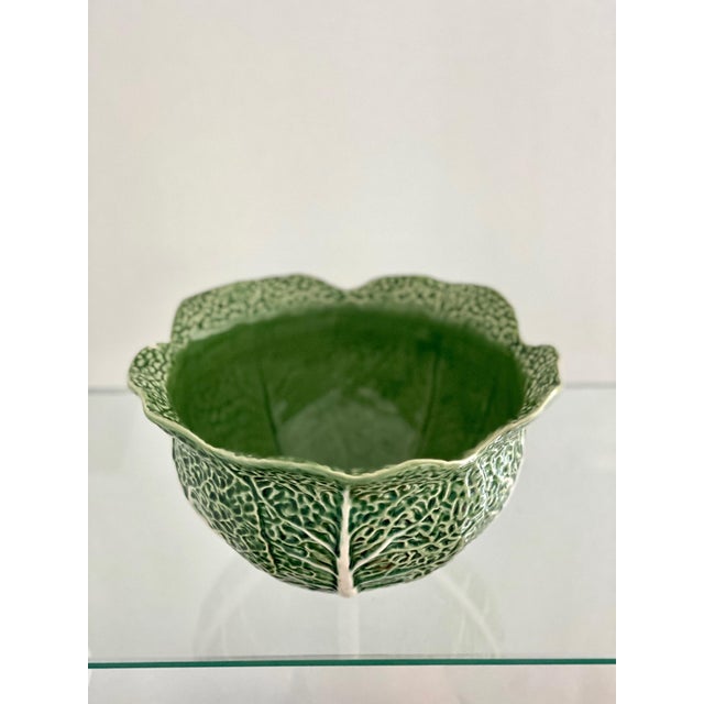 Vintage Bordallo Pinheiro Green Cabbage Leaf Bowl Chairish
