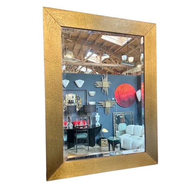 Vintage Italian Wall Mirror by Aldo Frigerio 1980s For Sale In Los Angeles - Image 6 of 6