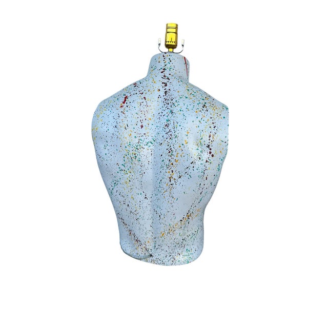 1980s Torso male and female maniquíes table lamps male 25.5 h 14 w 8.5 d. Female h 23,5 w 12 d 7