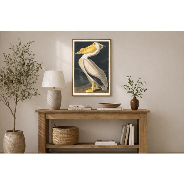 Not Yet Made - Made To Order American White Pelican (Audubon), Vintage Art Print Reproduction, 32″ × 48″ For Sale - Image 5 of 11