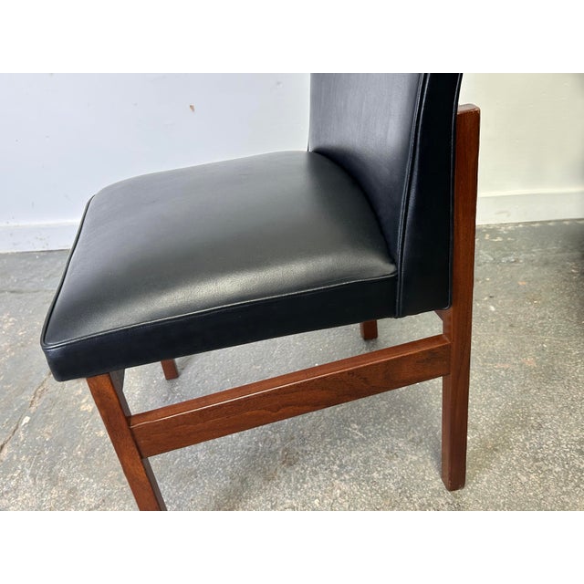 Black Mid-Century Teak Dining Chairs by Peter Hayward for Vanson, 1960s, Set of 4 For Sale - Image 8 of 11