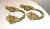 Antique Ornate Victorian Gold Dore Bronze Curtain Rod Holder Tiebacks Brackets For Sale - Image 4 of 9