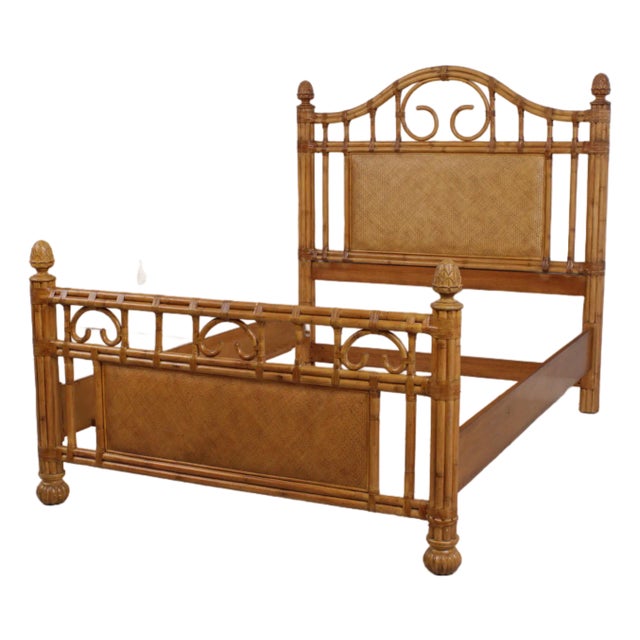 Bamboo Queen Size Tommy Bahama Style Bed For Sale
