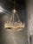 Metal 1940’s French Silver Plated Light Fixture For Sale - Image 7 of 9
